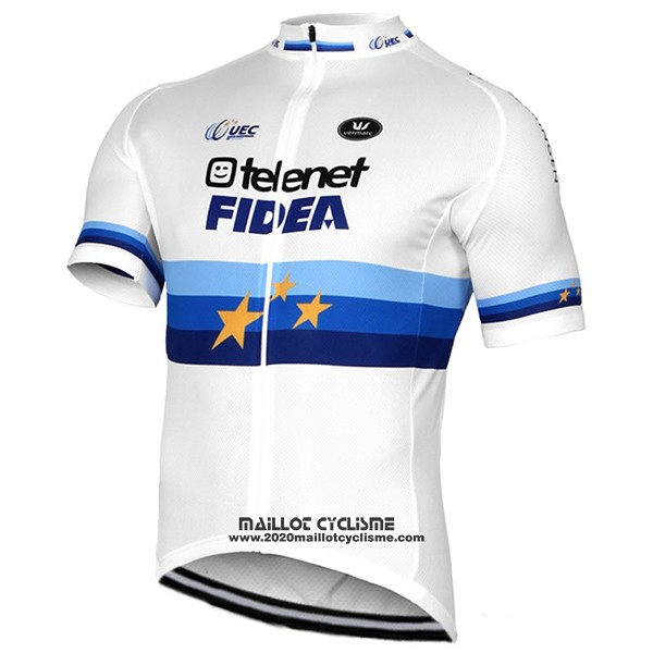 2017 Maillot Ciclismo Telenet Fidea Lions Champion Europe Manches Courtes et Cuissard